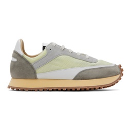 Green & Gray Tempo Low Transparent Sneakers 241818F128013