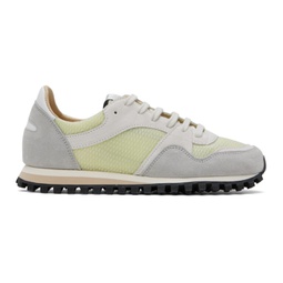 Green & Gray Marathon Trail Low Transparent Sneakers 241818F128023