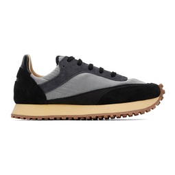 Black & Gray Tempo Low Transparent Sneakers 241818F128012