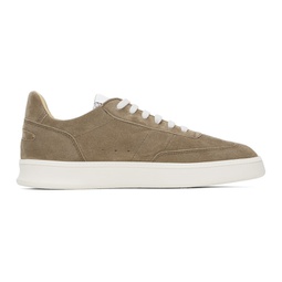 Brown Smash Low Suede Sneakers 241818F128017
