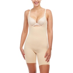 Womens Spanx SPANX Shapewear for Power Series Open-Bust Mid-Thigh Bodysuit