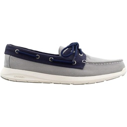 Sperry Mens Sojourn Saltwashed 2-Eye Boat Casual Shoes - Grey