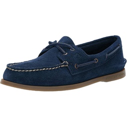Sperry Mens Authentic Original 2-Eye Boat Shoe, Navy Suede, 11.5
