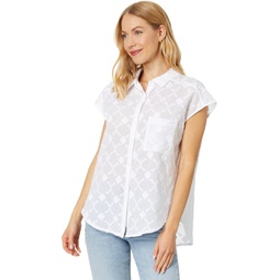 Womens Splendid Olivia Shorts Sleeve Shirt