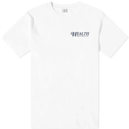 Sporty & Rich 70s Health T-Shirt White & Navy