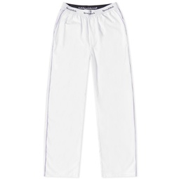 Sporty & Rich Serif Logo Pyjama Pant White & Lilac