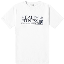 Sporty & Rich Health & Fitness T-Shirt White & Navy