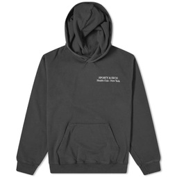 Sporty & Rich Drink More Water Hoodie Faded Black