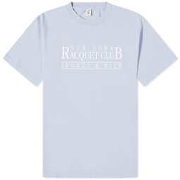Sporty & Rich NY Racquet Club T-Shirt Washed Periwinkle