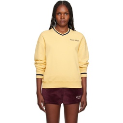 Yellow New Serif Sweatshirt 231446F100005