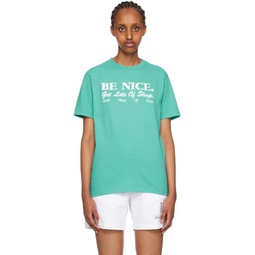 Blue Be Nice T-Shirt 231446F110013