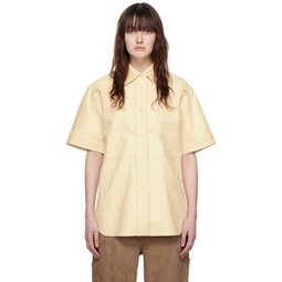 Off-White Saloon Leather Shirt 241321F109002