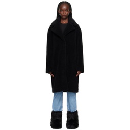 Black Camille Cocoon Coat 232321F059021