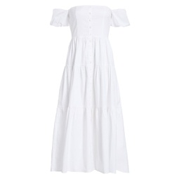 Elio Puff-Sleeve Prairie Dress