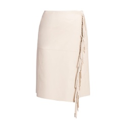 Alter Mat Fringed Knee-Length Skirt