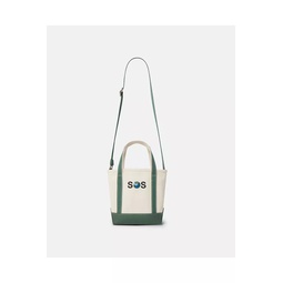 Sos Embroidered Small Tote Bag