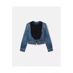 Tuxedo-Inspired Denim Jacket