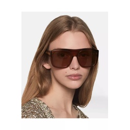 Straight-Edge Square Sunglasses