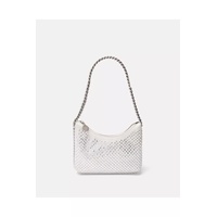 Falabella Crystal Mesh Mini Zipped Shoulder Bag