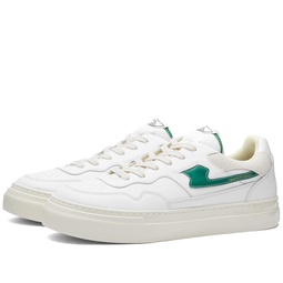 Stepney Workers Club Pearl S-Strike Leather Sneaker White & Green
