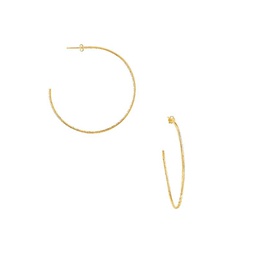 14K Goldplated Sterling Silver Hoop Earrings