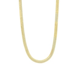 14K Goldplated Herringbone Chain Necklace/18
