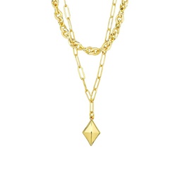 14K Goldplated Multi-Layer Necklace