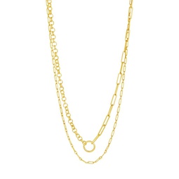 Sloane 14K Goldplated Layered Chain Necklace