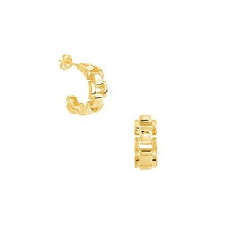 14K Goldplated Huggie Earrings