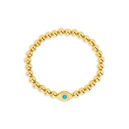 Davey Cubic Zirconia & Opal Beaded Bracelet