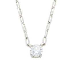 Nicole Plated Brass & Cubic Zirconia Necklace
