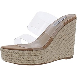 Steve Madden Sunrise Wedge Sandals for Women - Jute Wrapped Wedge Heel, Padded Footbed, and Open-Toe