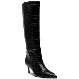 Womens Lavan Kitten-Heel Dress Boots