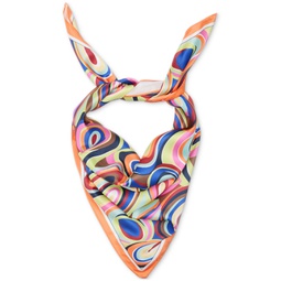 Womens Psychedelic-Print Square Scarf