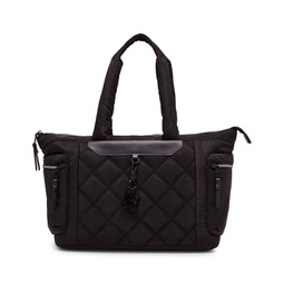 Londyn Nylon Quilted Tote