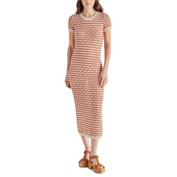 Womens Theresa Pointelle-Knit Sweater Dress