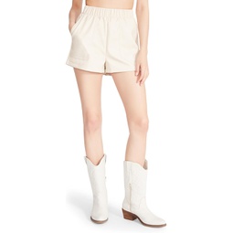 Womens Steve Madden Faux The Record Shorts