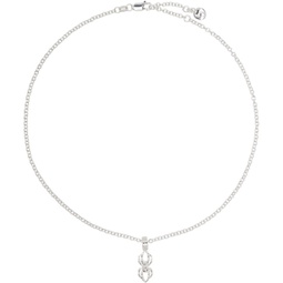 Silver Micro Spider Necklace 241068M145001