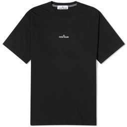 Stone Island Scratched Print T-Shirt Black
