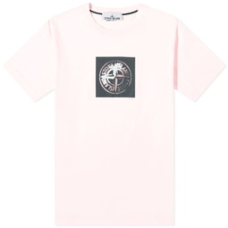 Stone Island Institutional One Badge Print T-Shirt Pink