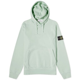 Stone Island Garment Dyed Popover Hoodie Light Green