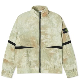 Stone Island Grid Camo Blouson Jacket Natural Beige