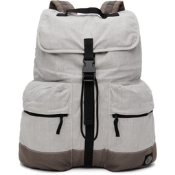 Gray Drawstring Backpack 241828M166001