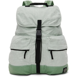 Green Drawstring Backpack 241828M166002