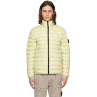Green Garment-Dyed Down Jacket 241828M178008