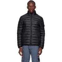 Navy Patch Down Jacket 241828M178005