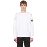 White Cotton Long Sleeve T-Shirt 222828M213000