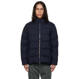 Navy Seamless Tunnel Down Jacket 232828M178032