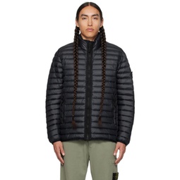 Navy Packable Down Jacket 232828M178051