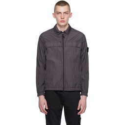 Gray Garment-Dyed Jacket 241828M180105